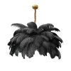 Nordic Ostrich Feather Lamp Led Pendant Lights Living Room Home Decor Bedroom Indoor Lighting Chandelier Hanging Light Fixture