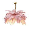 Nordic Ostrich Feather Lamp Led Pendant Lights Living Room Home Decor Bedroom Indoor Lighting Chandelier Hanging Light Fixture