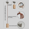 Nordic Pendant Matchstick Pendant Lamp Wooden Light Creative Pendant Lamp Bar Saloon Restaurant Home Modern Solid Wood Lamp