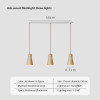 Nordic Pendant Matchstick Pendant Lamp Wooden Light Creative Pendant Lamp Bar Saloon Restaurant Home Modern Solid Wood Lamp