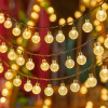 Solar Bubble Ball Light String Lights Outdoor Crystal Globe LED Fairy Lights Garden Party Easter Christmas Wedding Decorations