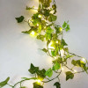 2M-10M Flower Green Leaf String Lights Artificial Ivy Vine Fairy Light Wedding Party Decoration Christmas Home Room Wall Plant