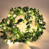 2M-10M Flower Green Leaf String Lights Artificial Ivy Vine Fairy Light Wedding Party Decoration Christmas Home Room Wall Plant
