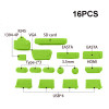 16pcs/set Colorful Silicone Anti Dust Plug Cover Stopper Laptop dust plug laptop dustproof usb dust plug Computer Accessories