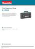 Makita E-15506 Tool Organiser Wrap Power Tool Accessories
