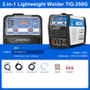 ANDELI TIG Welder TIG-250G 2 IN 1 HF TIG MMA Stick Inverter Tig Welding Machine For Household Soldering
