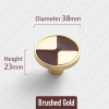 KAK Fashion Gold Cabinet Handle Zinc Alloy Kitchen Cupboard Door Pulls Shoe Cabinet Knobs Drawer Furniture Handle Hardware