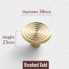 KAK Fashion Gold Cabinet Handle Zinc Alloy Kitchen Cupboard Door Pulls Shoe Cabinet Knobs Drawer Furniture Handle Hardware