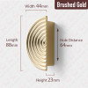 KAK Fashion Gold Cabinet Handle Zinc Alloy Kitchen Cupboard Door Pulls Shoe Cabinet Knobs Drawer Furniture Handle Hardware