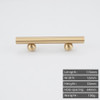 KEDLO Solid Brass French Surface Cabinet Drawer Handle Modern European Ball Base Long Handle