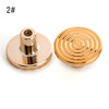 Nordic Light Luxury Gold Cabinet Single Hole Round Handle Electroplating Gold Drawer Cabinet Door Wardrobe Plastic Dresser Knobs