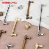 KEDLO Modern Luxury Zinc Alloy Silver Drawer Knob Furniture Hardware Kitchen Cabinets French Retro Gold Pull Handle