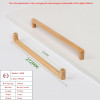 Nordic Wooden Cabinet Handles Solid Wood Furniture Kitchen Door Handle Wardrobe Cupboard Drawer Knobs Hardware Round Pull Handle