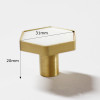 Decorative Kitchen Cabinet Knobs Pulls Brass Drawer Dresser Pulls Natural Shell Cupboard Door Handles-1Pack