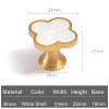 Decorative Kitchen Cabinet Knobs Pulls Brass Drawer Dresser Pulls Natural Shell Cupboard Door Handles-1Pack