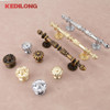 KEDLO European retro light luxury drawer gold long pull style kitchen cabinet silver Pull Knob drawer antique handle
