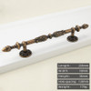 KEDLO European retro light luxury drawer gold long pull style kitchen cabinet silver Pull Knob drawer antique handle