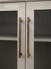 Solid Antique Brass Diamond-cut Cross Knurl Pattern Bronze Cabinet Handles Wardrobe Pull T-bar Knobs Pitch 320mm Long Available