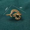 Cabinet Knob Handle for Furniture and Drawers Cupboard Door Handles Pulls Drawer Knob Gold Dresser Knob Plant Animal Handle