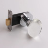 Light Luxury Invisible Lock Single-sided Handle Portable Door Lock Gold Indoor Background Wall Globe Lock Crystal Door Handle
