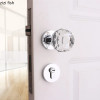 Crystal Handle Metal Door Locks Bedroom Silent Lock Universal Split Lock Anti Theft Safety Locks Hardware Accessories Tools