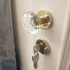 Crystal Handle Metal Door Locks Bedroom Silent Lock Universal Split Lock Anti Theft Safety Locks Hardware Accessories Tools