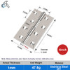 1.5/2/2.5/3 Inch Cross Hinge Mini Stainless Steel Aluminum Core Folding Hinges Door Window Cabinet Cupboard Furniture Hardware
