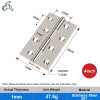 1.5/2/2.5/3 Inch Cross Hinge Mini Stainless Steel Aluminum Core Folding Hinges Door Window Cabinet Cupboard Furniture Hardware