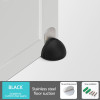 Stainless steel magnetic door suction, no impact door, rubber semi-circular anti-collision, non-magnetic door stopper