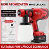Milwaukee 600W Electric Spray Gun Wall Graffiti Furniture Coloring Atomization Tool 800ML Large Capacity Spray Gun