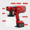 Milwaukee 600W Electric Spray Gun Wall Graffiti Furniture Coloring Atomization Tool 800ML Large Capacity Spray Gun