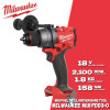 MILWAUKEE M18 FDD3 Drill Driver M18 FUEL 1/2" 158NM 18V Brushless Cordless Drill Power Tools Electric Drill 2903-20