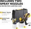 y Wagner Spraytech 595 Handheld HVLP Paint Sprayer, Sprays Most Unthinned Latex,Includes Two Nozzles,Complete Adjustability