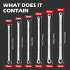 EZARC Extra Long Double Ring Box End Spanner 1Pcs Aviation Wrench Power Less Effort Metric 8-10 9-11 12-13 14-15 16-17 18-19mm