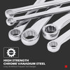 EZARC Extra Long Double Ring Box End Spanner 1Pcs Aviation Wrench Power Less Effort Metric 8-10 9-11 12-13 14-15 16-17 18-19mm