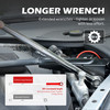 EZARC Extra Long Double Ring Box End Spanner 1Pcs Aviation Wrench Power Less Effort Metric 8-10 9-11 12-13 14-15 16-17 18-19mm