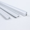 2-35Pcs/lot LED Aluminum profile 0.5m/pcs U/V/W shape Corner for 5050 2835 LED Strip Bar Lamp channel Holder White/Black Cover