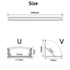 Aluminum Profile Channel Holder for LED Strip Light Bar, Cabinet Lamp, Kitchen Closet, Aluminum Corner, 1-30Pcs per Lot