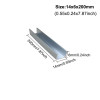 10pcs~1pcs Length 100-400mm Aluminium U Profile Channel DIY Car Model Robot Bracket For LED Strip Light Installations
