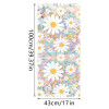 Window Privacy Film Glass Flower Pattern Static Cling Window Sticker for Home Decor Kitchen Bedroom Living Room Glass Door
