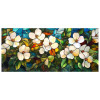 Window Privacy Film Glass Flower Pattern Static Cling Window Sticker for Home Decor Kitchen Bedroom Living Room Glass Door