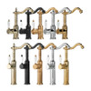 Antique Gold Bathroom Sink Faucet 360° Rotatable Washbasin Faucet Luxury Brass Hot and Cold Mixer Basin Tap Toilet WC Vanity Tap