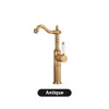 Antique Gold Bathroom Sink Faucet 360° Rotatable Washbasin Faucet Luxury Brass Hot and Cold Mixer Basin Tap Toilet WC Vanity Tap