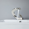 Basin Faucet Brass Hot and Cold Wash Basin Faucet White with Gold Bathroom Basin Modern Minimalist Creative Faucet PP-12085