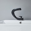 Basin Faucet Brass Hot and Cold Wash Basin Faucet White with Gold Bathroom Basin Modern Minimalist Creative Faucet PP-12085