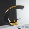 Tuqiu Bathroom Faucet Brass Rose Gold White Bathroom Basin Faucet Cold Hot Water Mixer Sink Tap Deck Mounted Black Rose Gold Tap