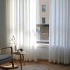 Japan White Tulle Window Curtains for Living Room, Cotton Linen Sheer Voile Curtains for Bedrom, Solid Drapes, Blind, Home Decor