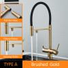 Black Grey Filtered Kitchen Faucet Water Filter Kitchen Faucets Filter Faucet Mixer Water Purification Water Drinking Water Taps