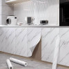 Kitchen Vinyl Marble Self Adhesive Wallpaper DIY Heatproof Waterproof Contact Continuous Wall covering Wall Stickers Wall Decor