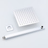 Shower Head 10/12 inch Rainfall Shower Head with Wall Mounted Shower Arm Bathroom Shower Accessories